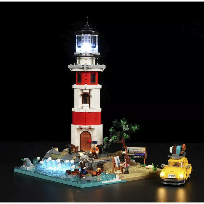 Lumibricks Sunrise Lighthouse bouwstenenset met LED-verlichting