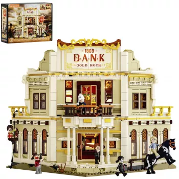 Lumibricks Western Bank Heist bouwset 1050 onderdelen