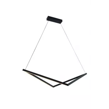 Hanglamp 32W LED zwart 1920lm