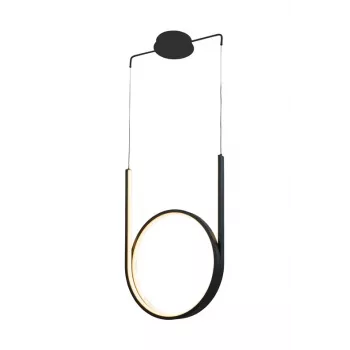 hanglamp 48W LED zwart 2880lm