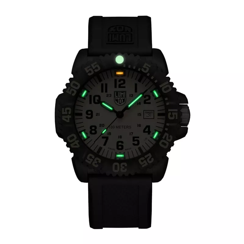LUMINOX heren X2.2055.1 automatisch horloge 44mm bruin leer