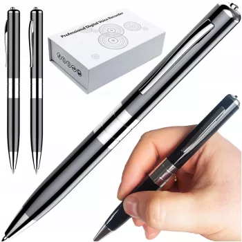 LUXURY-GOODS mini spionbalpen spraakrecorder USB-stick 15H HQ met afluisterdetectie