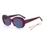 M MISSONI Dames zonnebril MMI0071SB3V - zwart acetaatmontuur, grijze polycarbonaatglazen, 52 mm