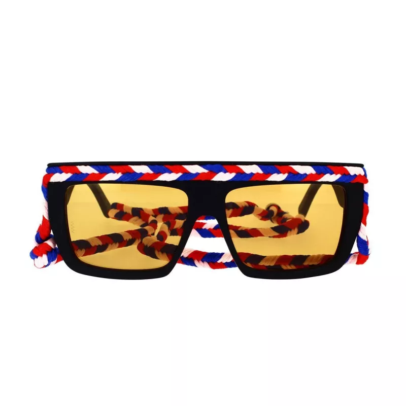 M Missoni dameszonnebril MMI0086S807 zwart grijs vierkant acetaat 57mm