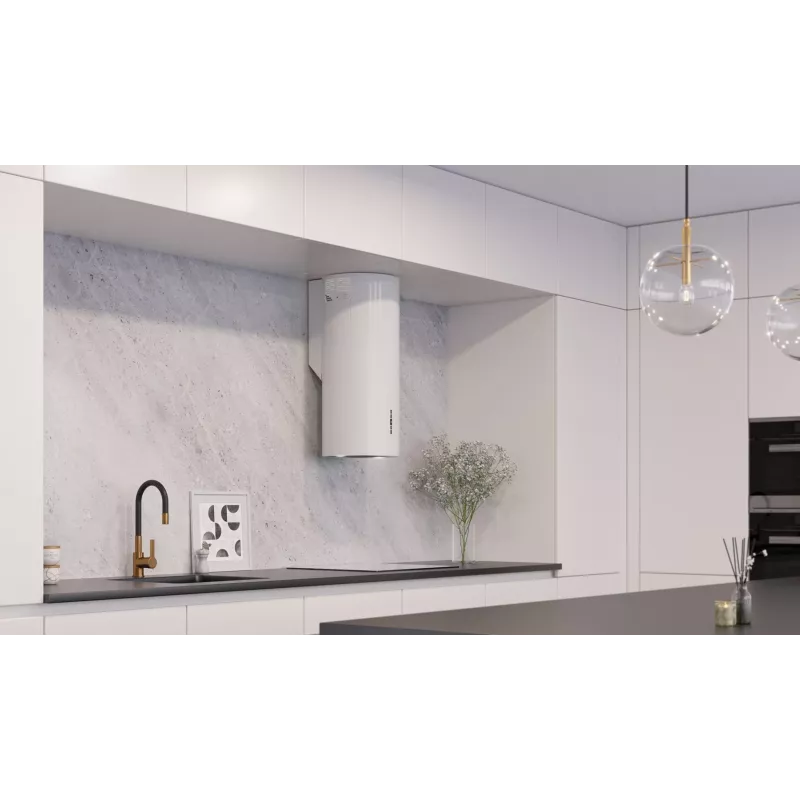 MAAN Elba 2 W835 wandafzuigkap wit 80 cm