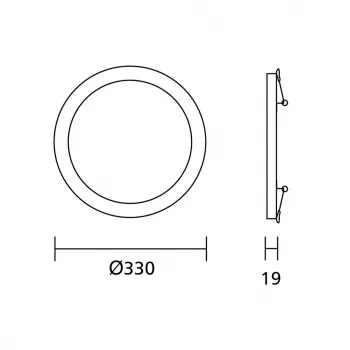 MACLEAN LED plafondpaneel 7in1 inbouw ultra slim 30W 3 kleuren (WW, NW, CW) Led4U LD142 met microgolfsensor en ingebouwde voeding