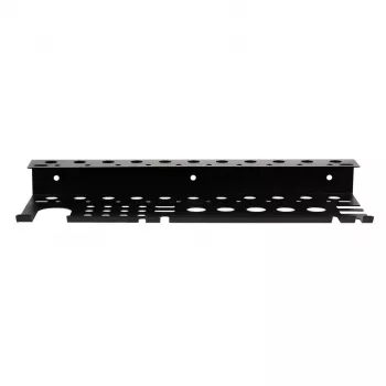 MACLEAN MC-141 wandgemonteerde gereedschaporganizer met 20 bakken en 11 haken, zwart/rood, 800x400x195 mm