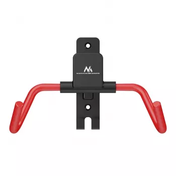 MACLEAN MC-172 horizontale wandbevestiging voor fietsen, staal, 30 kg belasting, verstelbare hoek, opvouwbaar, zwart