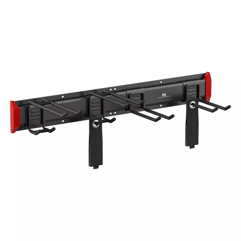 Maclean MC-178 wandgemonteerde stalen gereedschapsorganizer, 136 kg belasting, 816 mm breed, geperforeerd wandpaneel
