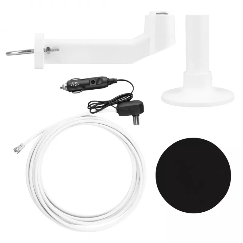 Maclean MCTV-103 actieve rondomantenne voor DVB-T/T2 HEVC voor camper, 12V
