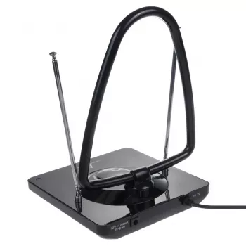 Maclean MCTV-963 High Gain Binnenantenne Low Noise Digitaal Analoog Freeview FM DVB Strong 45dB DVB-T/T2 H.265 HEVC