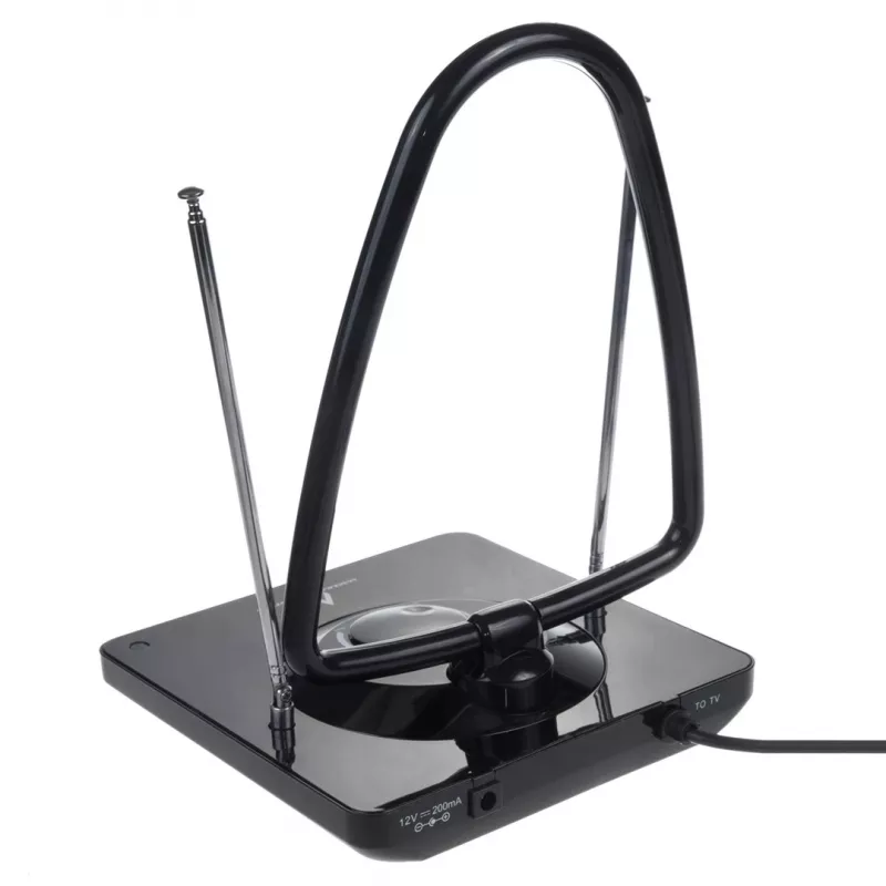 Maclean MCTV-963 High Gain Binnenantenne Low Noise Digitaal Analoog Freeview FM DVB Strong 45dB DVB-T/T2 H.265 HEVC