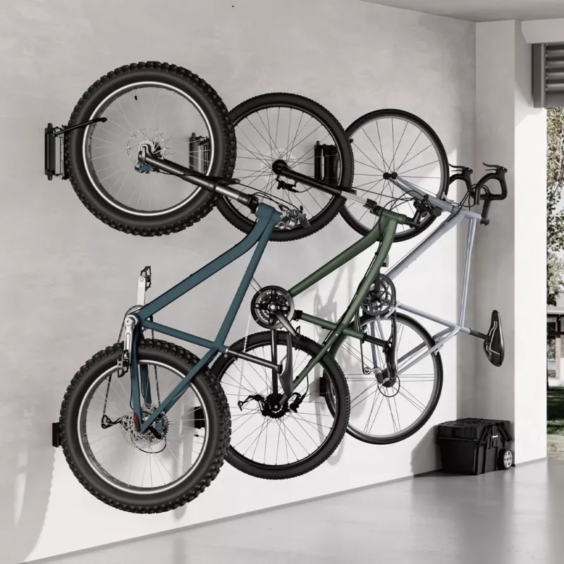 Maclean wandgemonteerde fietsendrager / -houder, max. belasting 35 kg, verstelbare hellingshoek, staal, MC-171
