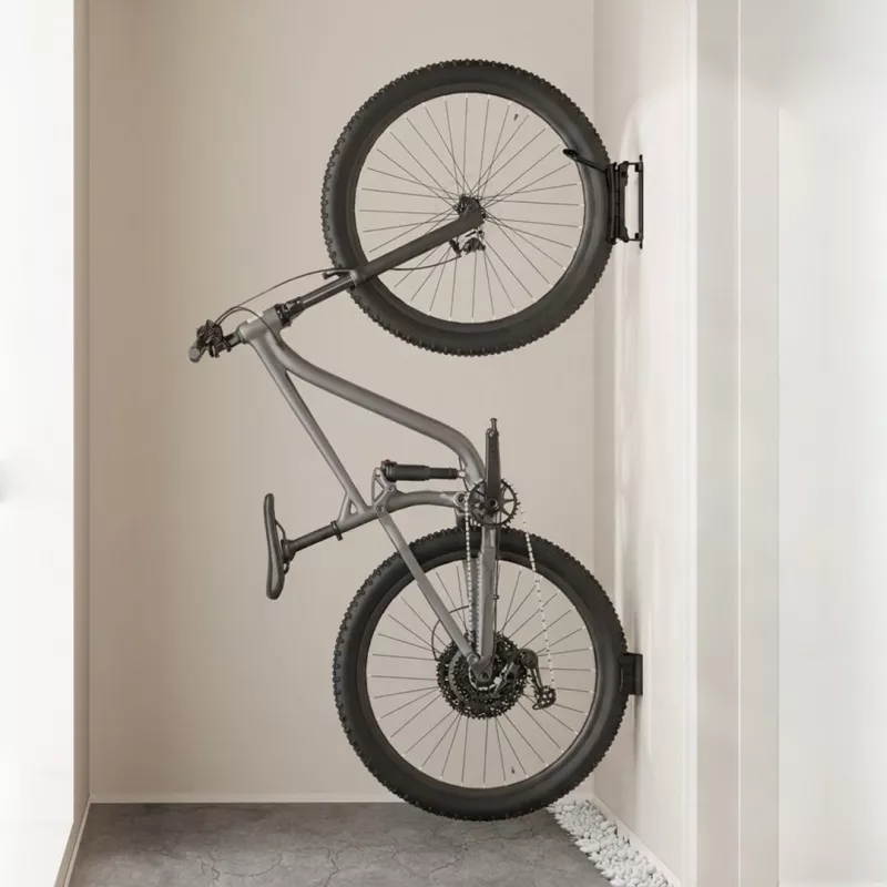 Maclean wandgemonteerde fietsendrager / -houder, max. belasting 35 kg, verstelbare hellingshoek, staal, MC-171