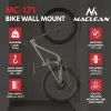 Maclean wandgemonteerde fietsendrager / -houder, max. belasting 35 kg, verstelbare hellingshoek, staal, MC-171