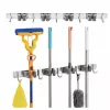 Maclean wandhouder voor tuingereedschap en moppen, staal, met haken, max. belasting 20 kg, breedte 49 cm, MC-184