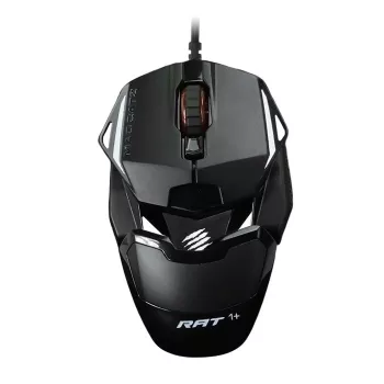 Mad Catz THE AUTHENTIC R.A.T. 1+ gaming-muis (MR01MCINBL000-0) - zwart/rood