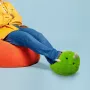 Mad Monkey voetwarmer dinosaurus - elektrische voetwarmer met 3 warmtestanden, oververhittingsbeveiliging, automatische uitschakeling na 90 minuten, zachte pluche, groen