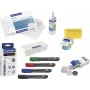 MAGNETOPLAN HOLTZ 12299 whiteboard-accessoireset - veelkleurig (zwart, blauw, groen, rood) met markers, magneten, wisser, reinigingsdoek en reinigingsvloeistof