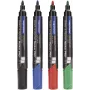 MAGNETOPLAN HOLTZ bord- & flipchart-marker-set, ronde punt, verschillende kleuren, 10-pack (12281)
