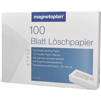 MAGNETOPLAN HOLTZ veegpapier voor bordwisser grijs 100 vel (12296)
