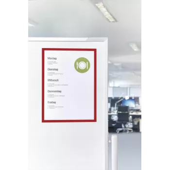 MAGNETOPLAN HOLTZ Magnetofix magnetische documenthouder A4 rood 1130306