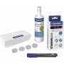 MAGNETOPLAN HOLTZ Magnetoplan 12299N whiteboard-accessoireset – 4 droog uitwisbare markers, 250 ml reinigingsvloeistof, magnetische wisser, 10 doekjes, zwart