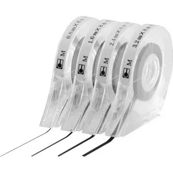 MAGNETOPLAN HOLTZ markeringsband zelfklevende markeerstrook, zwart, 1,6 mm x 8 m, voor whiteboards en planningsborden (40102)
