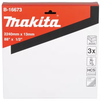 Makita B-16673 bandzaagblad 4 TPI 2240 mm 3 stuks