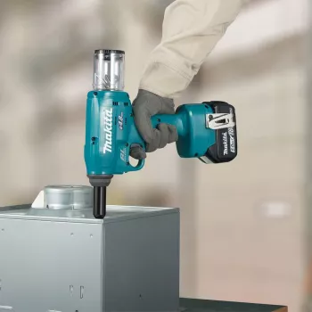 Makita DRV150ZJ 18V LXT brushless accu-nietpistool (alleen apparaat, 10 kN, 2,4-4,8 mm, Makpac-koffer)