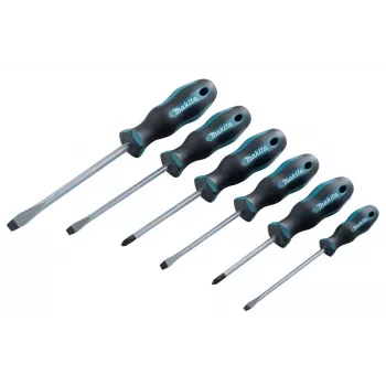 Makita E-10512 schroevendraaierset, 6-delig (sleuf/Pozidriv)