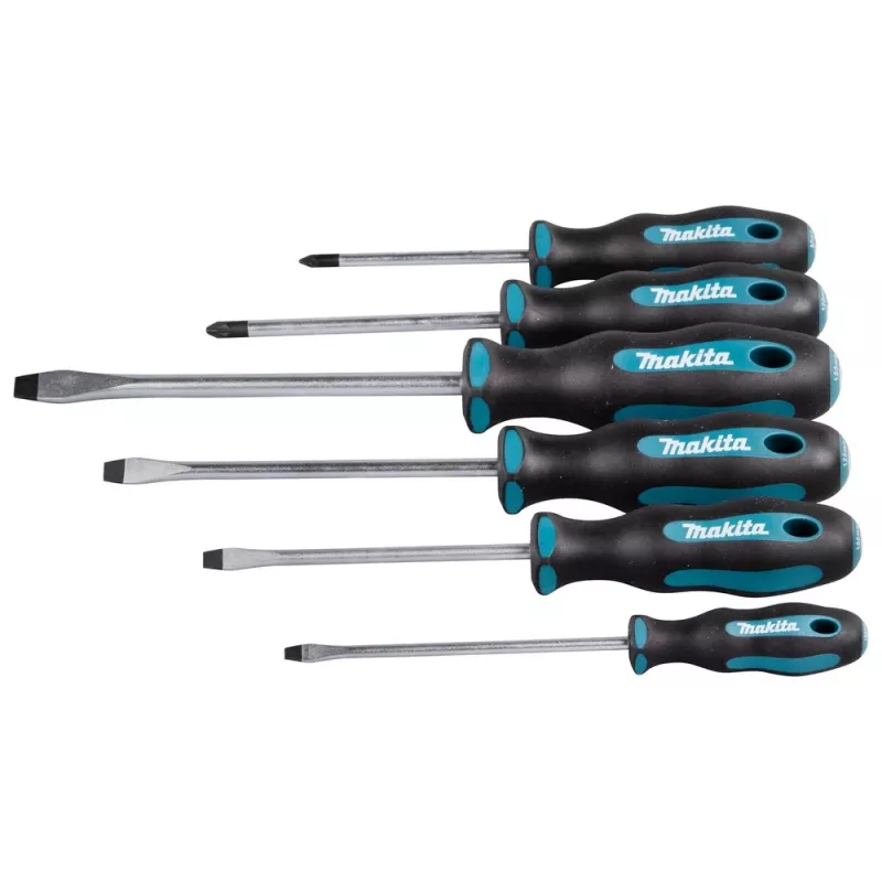Makita E-10512 schroevendraaierset, 6-delig (sleuf/Pozidriv)