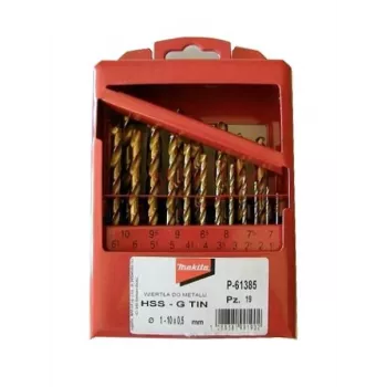 MAKITA titanium borenset HSS-G TiN 19-delig 1-10 mm