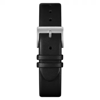MAM MAM621 unisex analoog horloge 39mm zwarte wijzerplaat zwarte leren band