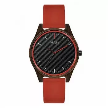 MAM MAM695 unisex horloge 39mm zwart RVS