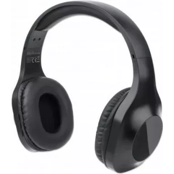 Manhattan Sound Science Bluetooth over-ear-headset – draadloze Bluetooth 5.0 + EDR, omnidirectionele microfoon, geïntegreerde bedieningselementen, zwart (179812)