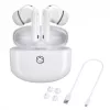 Manta MTWS008W Rytmo White True Wireless Bluetooth 5.0-oordopjes met oplaadcase