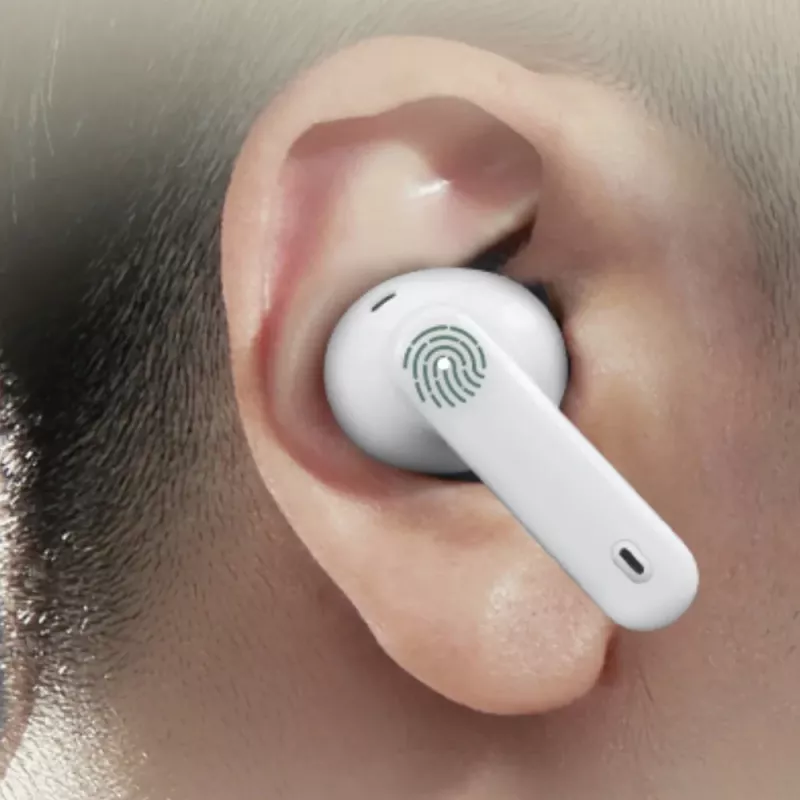 Manta MTWS008W Rytmo White True Wireless Bluetooth 5.0-oordopjes met oplaadcase