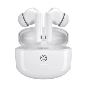 Manta MTWS008W Rytmo White True Wireless Bluetooth 5.0-oordopjes met oplaadcase