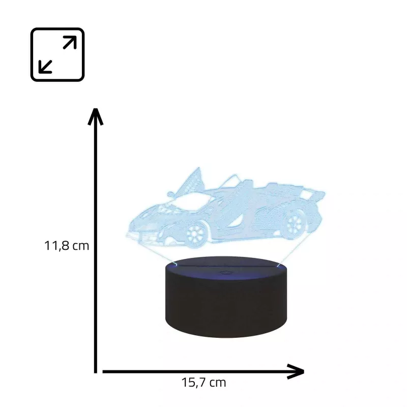 Manta SNL64RGB LED-lamp lichtdecoratie auto 3D RGB