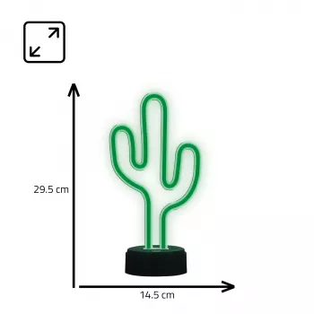 Manta SNL82GN LED-nachtlamp cactus decoratieve lamp groen