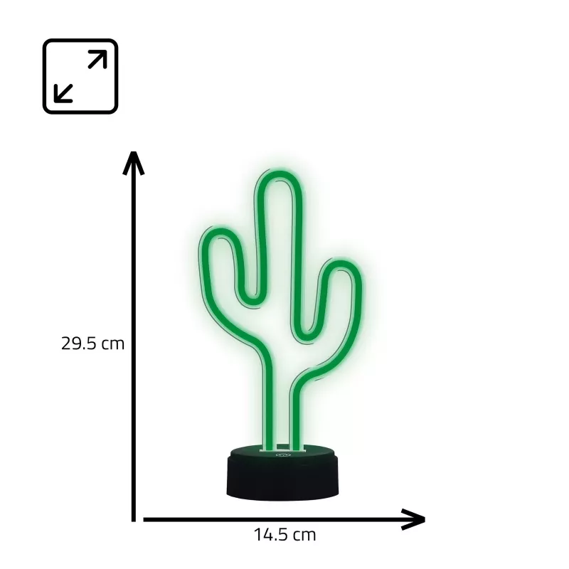 Manta SNL82GN LED-nachtlamp cactus decoratieve lamp groen
