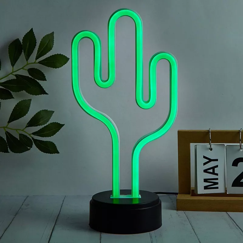 Manta SNL82GN LED-nachtlamp cactus decoratieve lamp groen