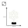 Manta SNL84WH LED-sneeuwvlok decoratielamp, koelwit, op batterijen, hangend, kunststof, wit, 200 mm