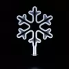 Manta SNL84WH LED-sneeuwvlok decoratielamp, koelwit, op batterijen, hangend, kunststof, wit, 200 mm