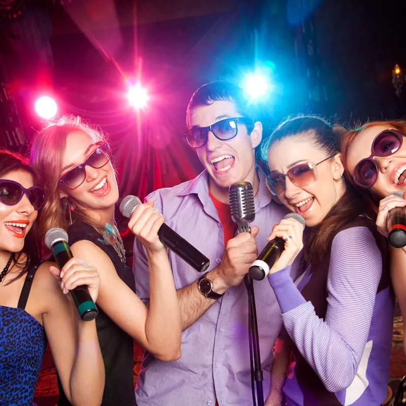 Manta SPK815 draagbare Bluetooth-partyluidspreker met karaoke, 30W RMS, disco-led, FM-radio, USB/SD/AUX