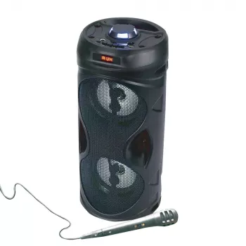 Manta SPK815 draagbare Bluetooth-partyluidspreker met karaoke, 30W RMS, disco-led, FM-radio, USB/SD/AUX