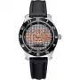 MARC ECKO E09502M1 unisex quartz analoog horloge 39mm RVS behuizing zwart siliconen band