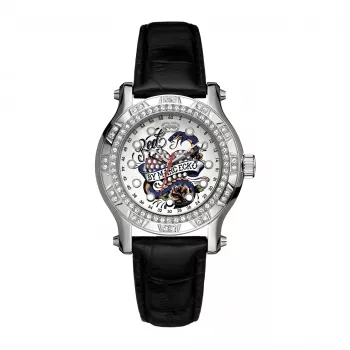 MARC ECKO E12589M1 Unisex Analoog Quartzhorloge 39mm Edelstaal