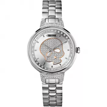 MARC ECKO E16566L1 unisex quartzhorloge 36mm RVS zilverkleurig